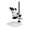 7-45X LED Light Post Stand Trinocular Zoom Stereo Microscope, SKU SZ02010239, three quarter front view