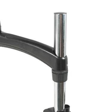 Microscope Pneumatic Arm, Post Clamp Stand, 76mm Focus Rack