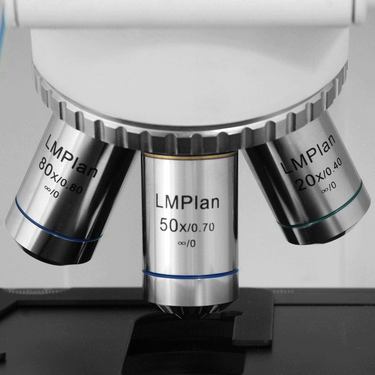 Infinity-Corrected Plan Long Working Distance Achromatic Metallurgical Microscope Objective Lens Set (Spring) 10X 20X 50X 80X