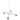 Rolling Floor Stand for MG16303 Series Magnifying Lamps Only (4 Spokes), SKU MG16310101, three quarter front view