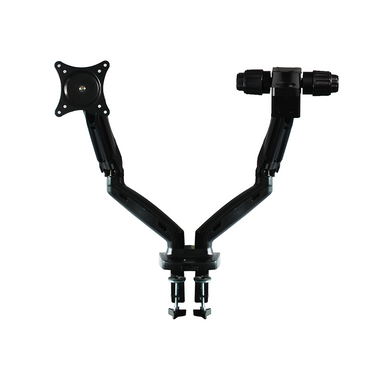 Microscope and Monitor Dual Arm, Clamp Stand, 39mm Focus Rack