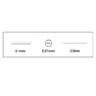 Microscope Stage Calibration Slide, Linear Micrometer Ruler, 3 Scales, SKU RT20221102, three quarter front view