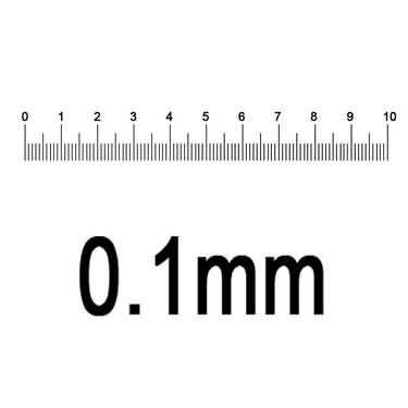 Microscope Stage Calibration Slide, Linear Micrometer Ruler, 3 Scales
