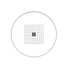 10x10mm/10x10 Net Grid, 2x2mm/20x20 Net Grid Net Grid Reticle ( Dia. 24mm), SKU RT20105164, three quarter front view