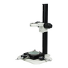 Microscope Track Stand, 76mm Fine Focus Rack with Measurement Stage, SKU ST02041322, three quarter front view