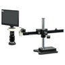 1-6X 2.0 Megapixels CMOS LED Light Ball Bearing Boom Stand Video Zoom Microscope, SKU MZ02110454, three quarter front view