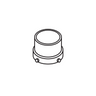 Extension Tube, SKU SCHOTT-Visi-157.562, three quarter front view
