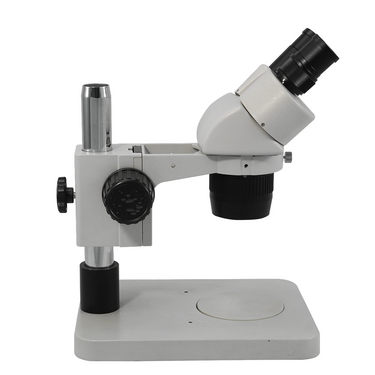 10X/30X Widefield Stereo Microscope, Binocular, Post Stand (Height 250mm) Rectangle Base