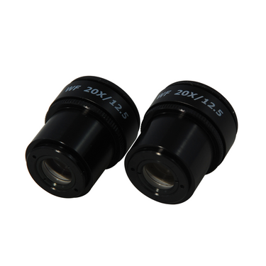 WF 20X Widefield Focusable Microscope Eyepiece, High Eyepoint, 30mm, FOV 12.5mm, Adjustable Diopter (Pair)