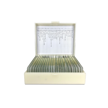 25 Prepared Microscope Slides Specimen Set, General Biology