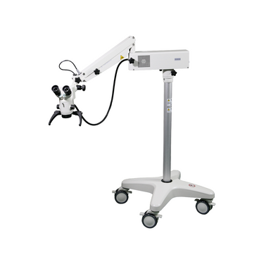 5.3X/8X/12X Halogen Coaxial Reflection Light Pneumatic Arm Floor Stand Binocular Parallel Multiple Power Surgical Microscope (Foot Control: Focus) SM51050192