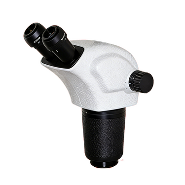 7-63X Zoom Ratio 1:9 Eyepiece Field of View Dia. 22mm Objective Working Distance 110mm Binocular Zoom Body, SKU SZ14010321, three quarter front view