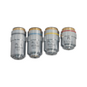 Long Working Distance Plan Achromatic Metallurgical Objective Set, SKU MT14023032, three quarter front view