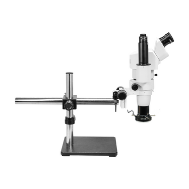 8-50X LED Light Boom Stand Trinocular Parallel Zoom Stereo Microscope PZ02040451