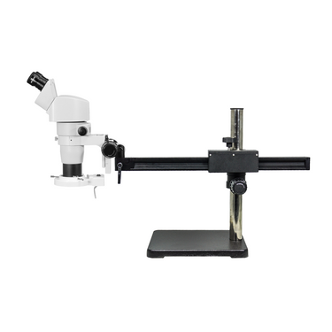8-50X Ball Bearing Boom Stand Fluorescence Light Binocular Parallel Zoom Stereo Microscope PZ02080244