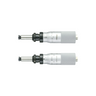 0-0.02″ Mechanical Micrometer Head Graduation 0.00005″ 0.02" Spherical (SR10) with Clamp Nut Extra-Fine Feeding Mechanical Micrometer Head (Thimble Diameter: Dia. 21mm, Spindle Diameter: Dia. 8mm), SKU Mitutoyo-110-117, three quarter front view