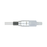 0-1″ Mechanical Micrometer Head Graduation 0.001″ 1" Flat Mechanical Micrometer Head (Thimble Diameter: Dia. 18mm, W/Vernier), SKU Mitutoyo-150-206, three quarter front view