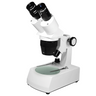 10X/30X Widefield Stereo Microscope, Binocular, Track Stand, LED Top and Bottom Light, Bright Field, SKU FS12120231, three quarter front view