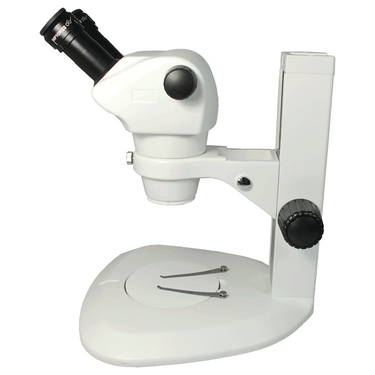 8X-50X Widefield Zoom Stereo Microscope, Binocular, Track Stand (Track Length 300mm) Fan Shaped Base