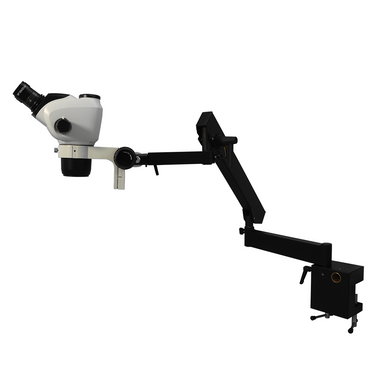 6.6X-51X WF Binocular Zoom Stereo Microscope + Articulating Flexible Arm