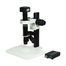 1.5-50X 5.0 Megapixels CMOS Track Stand Nosepiece Video Zoom Microscope, SKU MZ02370233, three quarter front view