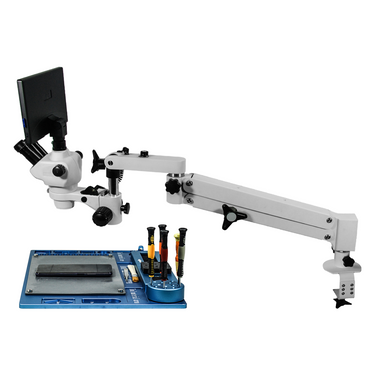 2.0 Megapixels 4-50X CMOS Pneumatic Arm Trinocular Zoom Stereo Microscope SZ02030755
