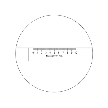 10mm/100 Div  8X Magnifier with Scale (Desktop) Ideal-818-01