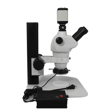 8X-50X Widefield Zoom Stereo Microscope, Trinocular, Track Stand, LED Ring Light + 2M VGA Digital Camera