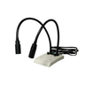LED Dual Gooseneck Spot Light Microscope Illuminator 6W, SKU ML22221121, three quarter front view
