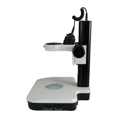 Microscope Track Stand, 85mm Coarse Focus Rack, Top and Bottom Light, Halogen and Fluorescent