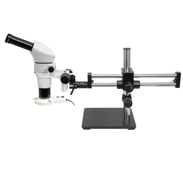 8-80X Dual Arm Stand Fluorescence Light Binocular Parallel Zoom Stereo Microscope PZ02050122