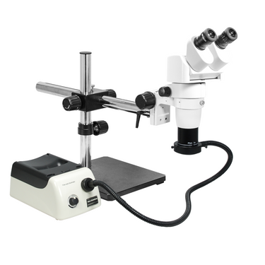 8-65X Halogen Light Boom Stand Binocular Parallel Zoom Stereo Microscope PZ02040448