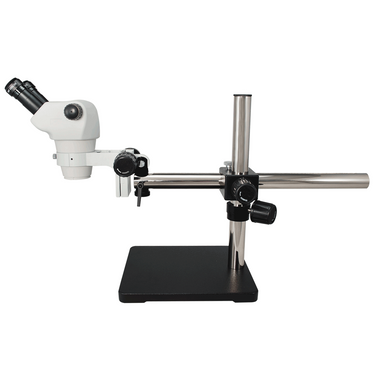 8X-50X Widefield Zoom Stereo Microscope, Binocular, Single Arm Boom Stand