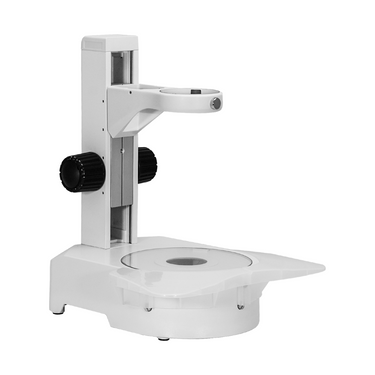 Diascopic Microscope Track Stand With Rotating Mirror, 76mm Coarse Focus Rack, Halogen Light Base
