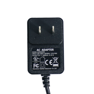 5V 2A AC to DC Adapter Power Supply 100-240V 50/60Hz (1.8 meter, 6 feet)