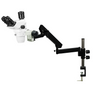6.7-45X Flexible Arm Trinocular Zoom Stereo Microscope, SKU SZ02060731, three quarter front view
