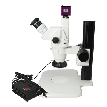 2.0 Megapixels 6.7-45X CMOS LED Light Focus stacking function Track Stand Trinocular Zoom Stereo Microscope SZ02020036