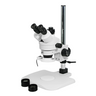 3.5-90X Post Stand Fluorescence Light Trinocular Zoom Stereo Microscope, SKU SZ02010235, three quarter front view