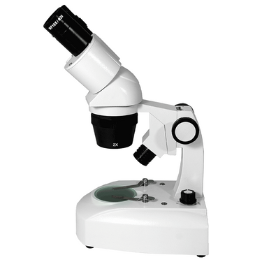 10X/20X Widefield Stereo Microscope, Binocular, Track Stand, LED Top and Bottom Light, Bright Field