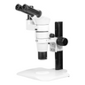 8-65X Track Stand Trinocular Parallel Zoom Stereo Microscope, SKU PZ02020232, three quarter front view