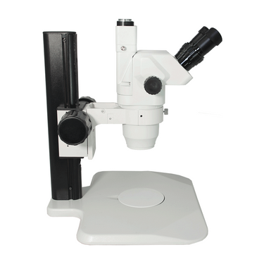 6.5X-45X Super Widefield Zoom Stereo Microscope, Trinocular, Track Stand (Track Length 325mm)
