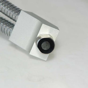 Dual Gooseneck Light Guide Cables for Microscope Fiber Optic Illuminator, Length 460mm, Output Diameter 6mm, Input Diameter 8mm