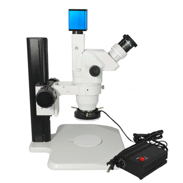 2.0 Megapixels 6.7-45X CMOS LED Light Track Stand Trinocular Zoom Stereo Microscope SZ02020052
