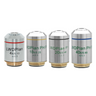 Infinity-Corrected (LWD Plan PH P) Achromatic Positive Phase Contrast Microscope Objective Lens Set 4X 10X 20X 40X, SKU PH03033031, three quarter front view