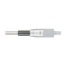 0-1″ Mechanical Micrometer Head Graduation 0.001″ 1" Flat Mechanical Micrometer Head (Thimble Diameter: Dia. 21mm, Spindle Diameter: Dia. 8mm), SKU Mitutoyo-151-240, three quarter front view