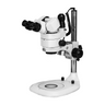 3.44X/6.25X/10.94X/18.75X/34.38X Post Stand LED Dual Illuminated Light  Trinocular Parallel Multiple Power Operation Stereo Microscope, SKU SM51030251, three quarter front view