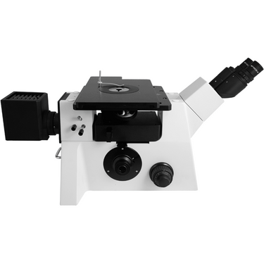 100-800X Inverted Halogen Coaxial Reflection Light XY Stage Travel Distance 120x90mm Trinocular Inverted Metallurgical Microscope MT03040303