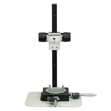Microscope Track Stand, 76mm Coarse Focus Rack with Measurement Stage