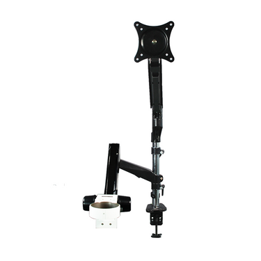 Microscope Monitor Dual Arm Stand, Post Clamp, 76mm Focus Rack