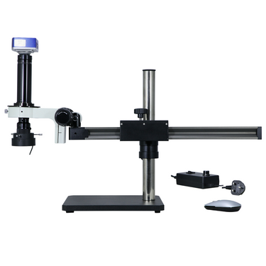 0.7-4.5X 8 Megapixels CMOS LED Light Ball Bearing Boom Stand Video Zoom Microscope MZ02120306